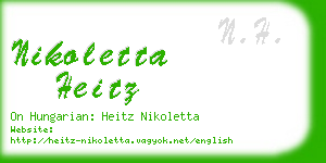 nikoletta heitz business card